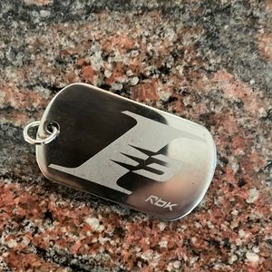 I3 (Iverson) engraved chrome pendant